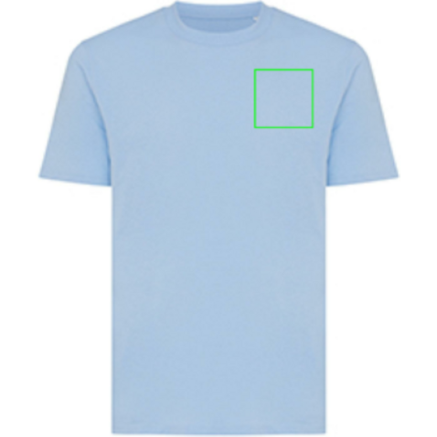 IQONIQ Sierra Lightweight T-Shirt aus recycelter Baumwolle sky blue bedrucken, Art.-Nr. T9104.022.M