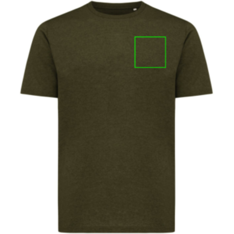 IQONIQ Sierra Lightweight T-Shirt aus recycelter Baumwolle khaki bedrucken, Art.-Nr. T9104.020.S