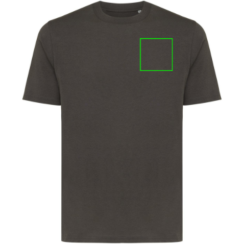 IQONIQ Sierra Lightweight T-Shirt aus recycelter Baumwolle anthrazit bedrucken, Art.-Nr. T9104.019.XL