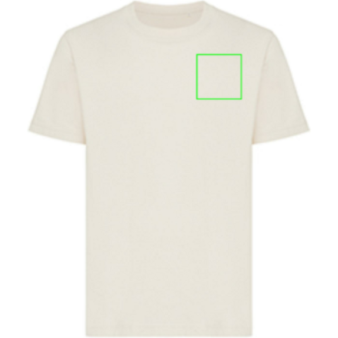 IQONIQ Sierra Lightweight T-Shirt aus recycelter Baumwolle natural raw bedrucken, Art.-Nr. T9104.018.S