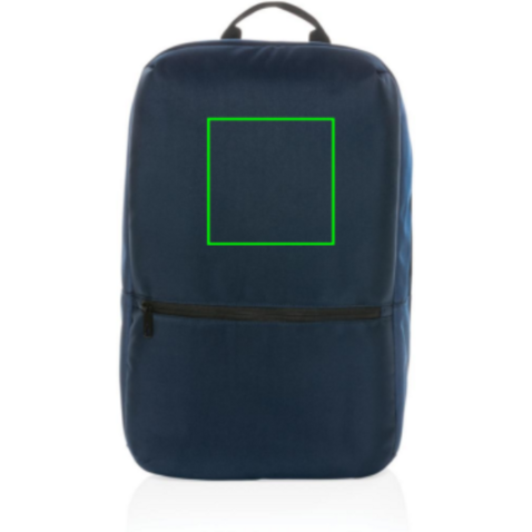Impact AWARE™ 1200D 15,6-Zoll-Laptop-Rucksack navy blau, grau bedrucken, Art.-Nr. P762.815
