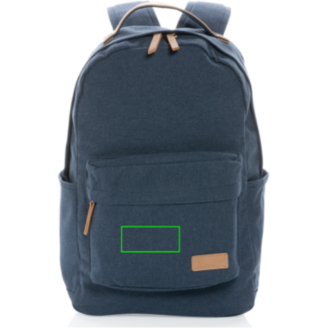 Impact AWARE™ 16 oz. rCanvas Rucksack blau bedrucken, Art.-Nr. P760.225