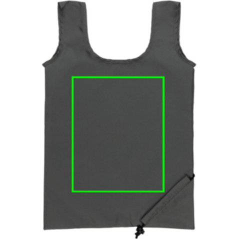 Impact AWARE™ RPET 190T faltbarer Shopper anthrazit bedrucken, Art.-Nr. P762.672