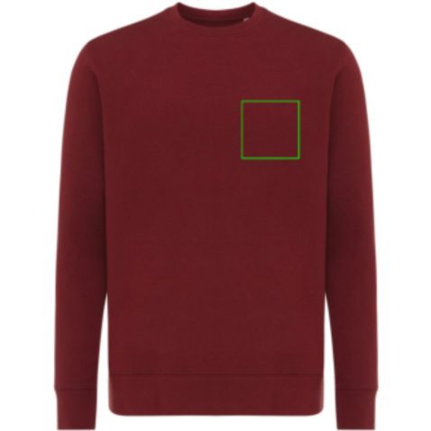 IQONIQ Etosha Lightweight Sweater aus recycelter Baumwolle burgunderrot bedrucken, Art.-Nr. T9303.007.XXL IQONIQ Etosha Lightweight Sweater aus recycelter Baumwolle burgunderrot bedrucken, Art.-Nr. T9303.007.XXL