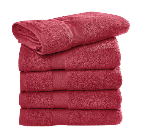 SG ACCESSORIES - TOWELS Seine Guest Towel LUXE, Red, 30x50 bedrucken, Art.-Nr. 005644001
