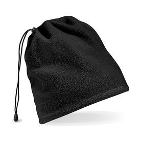 Beechfield Suprafleece™ Snood/ Hat Combo, Black, One Size bedrucken, Art.-Nr. 008691010