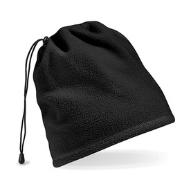 Beechfield Suprafleece™ Snood/ Hat Combo, Black, One Size bedrucken, Art.-Nr. 008691010