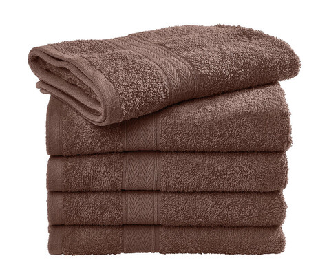 SG ACCESSORIES - TOWELS Rhine Guest Towel COMFORT, Chocolate, One Size bedrucken, Art.-Nr. 009647020