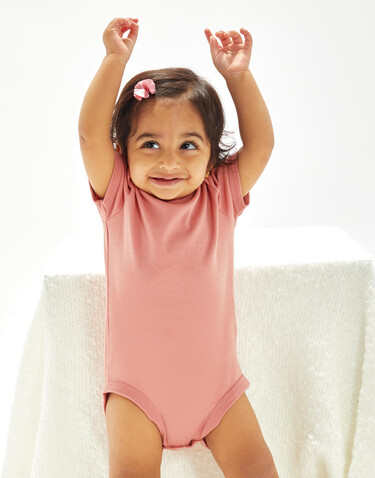 BabyBugz Baby Bodysuit, Heather Grey Melange, 12-18 bedrucken, Art.-Nr. 010471264