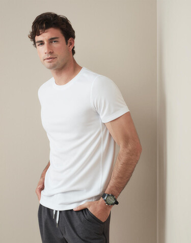 Stedman Active 140 Crew Neck, White, S bedrucken, Art.-Nr. 011050003