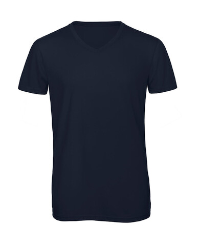 B &amp; C V Triblend/men T-Shirt, Navy, L bedrucken, Art.-Nr. 011422005