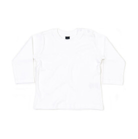 BabyBugz Baby Longsleeve Top, White, 3-6 bedrucken, Art.-Nr. 011470002
