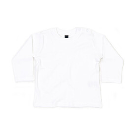 BabyBugz Baby Longsleeve Top, White, 3-6 bedrucken, Art.-Nr. 011470002