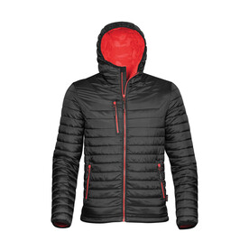 StormTech Gravity Thermal Jacket, Black/True Red, S bedrucken, Art.-Nr. 012181633
