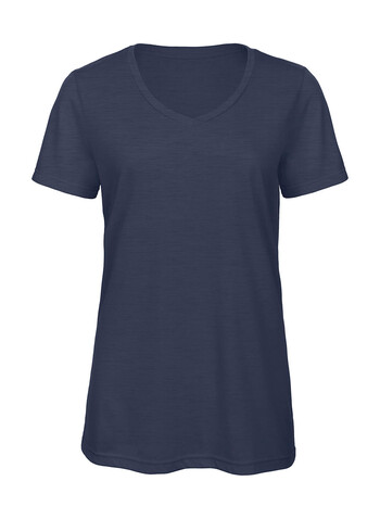 B &amp; C V Triblend/women T-Shirt, Heather Navy, M bedrucken, Art.-Nr. 012422044