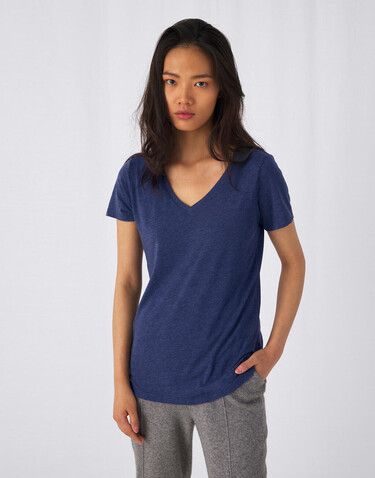 B &amp; C V Triblend/women T-Shirt, White, XL bedrucken, Art.-Nr. 012420006