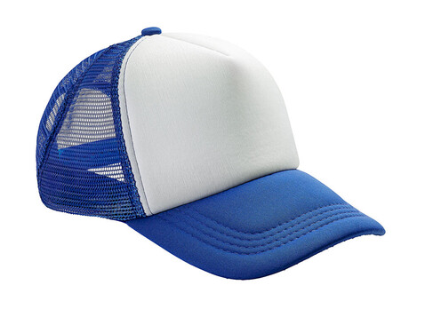 Result Caps Detroit ½ Mesh Truckers Cap, Royal/White, One Size bedrucken, Art.-Nr. 013343530