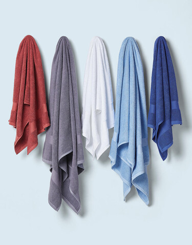 SG ACCESSORIES - TOWELS Tiber Beach Towel 100x180 cm, Steel Grey, One Size bedrucken, Art.-Nr. 013641110