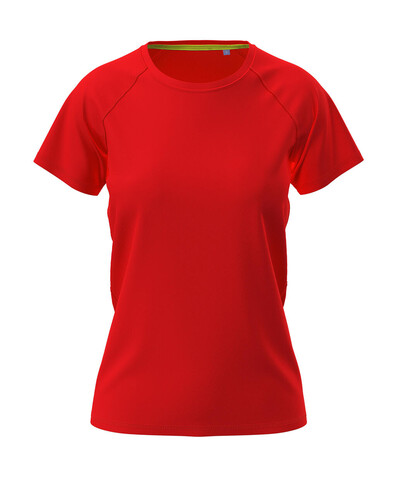 Stedman Active 140 Raglan Women, Scarlet Red, XS bedrucken, Art.-Nr. 014054022