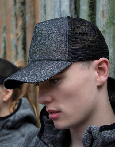 Result Caps New York Sparkle Cap, Black, One Size bedrucken, Art.-Nr. 014341010