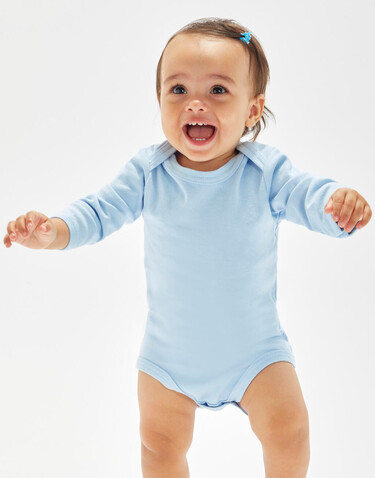 BabyBugz Baby long Sleeve Bodysuit, Powder Pink, 6-12 bedrucken, Art.-Nr. 015474173