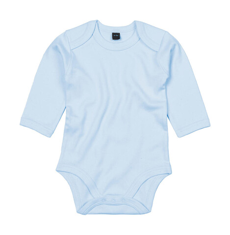 BabyBugz Baby long Sleeve Bodysuit, Dusty Blue, 3-6 bedrucken, Art.-Nr. 015473112