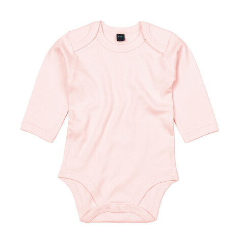 BabyBugz Baby long Sleeve Bodysuit, Powder Pink, 6-12 bedrucken, Art.-Nr. 015474173