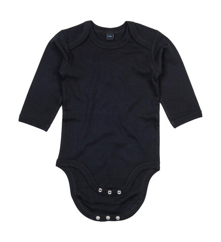 BabyBugz Baby long Sleeve Bodysuit, Black, 3-6 bedrucken, Art.-Nr. 015471012