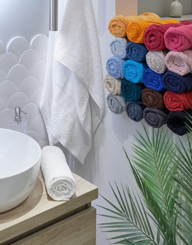 SG ACCESSORIES - TOWELS Rhine Hand Towel COMFORT, Orange, One Size bedrucken, Art.-Nr. 015644100