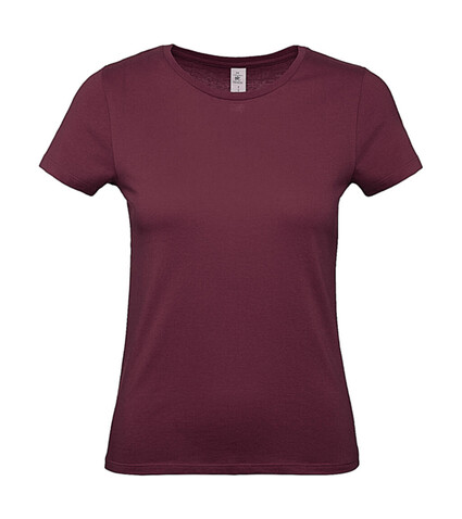 B &amp; C #E150 /women T-Shirt, Burgundy, M bedrucken, Art.-Nr. 016424484