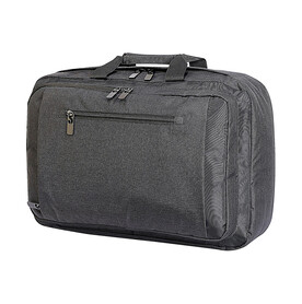 Shugon Bordeaux Hybrid Laptop Briefcase, Charcoal Melange/Black, One Size bedrucken, Art.-Nr. 017381610