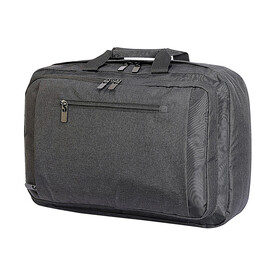 Shugon Bordeaux Hybrid Laptop Briefcase, Charcoal Melange/Black, One Size bedrucken, Art.-Nr. 017381610