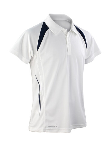 Result Spiro Team Spirit Polo, White/Navy, XL bedrucken, Art.-Nr. 018330526