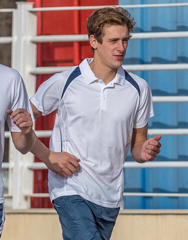 Result Spiro Team Spirit Polo, Grey/Lime, 2XL bedrucken, Art.-Nr. 018331567