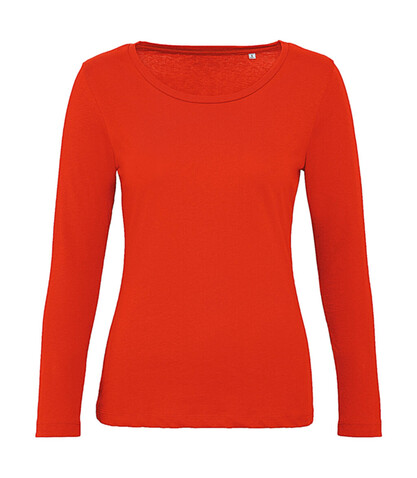 B &amp; C Inspire LSL T /women, Fire Red, XL bedrucken, Art.-Nr. 018424076