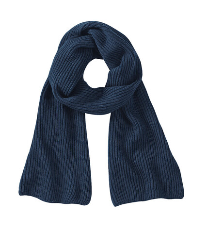 Beechfield Metro Knitted Scarf, French Navy, One Size bedrucken, Art.-Nr. 018692010 Beechfield Metro Knitted Scarf, French Navy, One Size bedrucken, Art.-Nr. 018692010