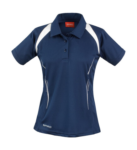 Result Ladies` Spiro Team Spirit Polo, Navy/White, XS bedrucken, Art.-Nr. 019332522