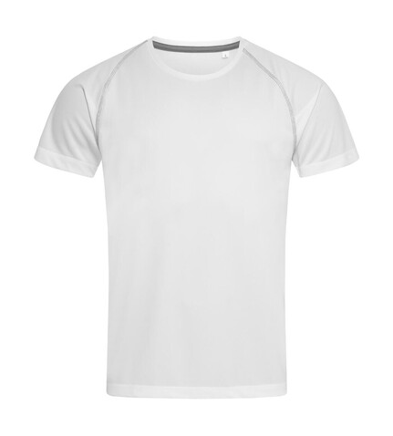 Stedman Active 140 Team Raglan Men, White, S bedrucken, Art.-Nr. 020050003