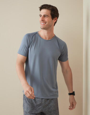 Stedman Active 140 Team Raglan Men, Silver Grey, XL bedrucken, Art.-Nr. 020057136