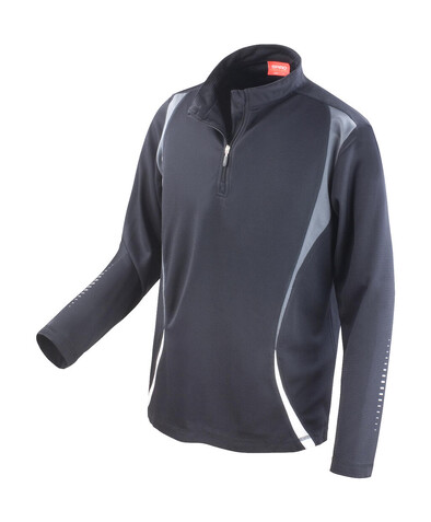 Result Spiro Trial Training Top, Black/Grey/White, M bedrucken, Art.-Nr. 020331904