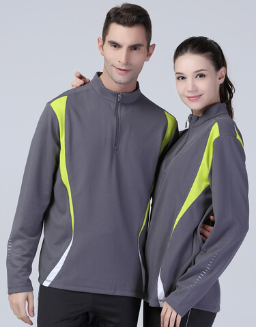 Result Spiro Trial Training Top, Charcoal/Lime/White, M bedrucken, Art.-Nr. 020331914