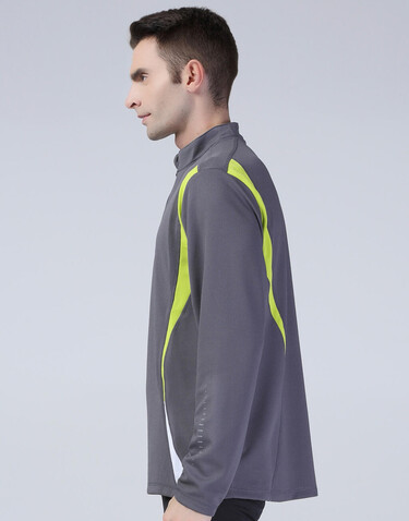 Result Spiro Trial Training Top, Charcoal/Lime/White, M bedrucken, Art.-Nr. 020331914