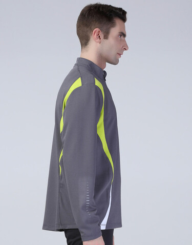 Result Spiro Trial Training Top, Charcoal/Lime/White, M bedrucken, Art.-Nr. 020331914