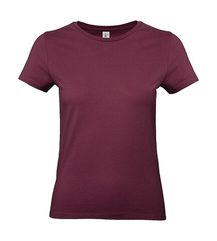 B &amp; C #E190 /women T-Shirt, Burgundy, S bedrucken, Art.-Nr. 020424483