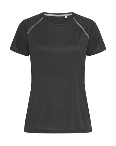 Stedman Active 140 Team Raglan Women, Black Opal, XL bedrucken, Art.-Nr. 021051026