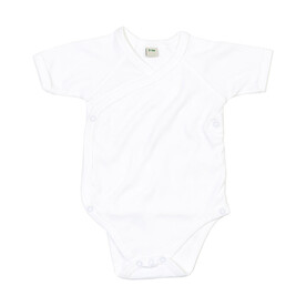 BabyBugz Baby Kimono Bodysuit, White, 0-3 bedrucken, Art.-Nr. 023470001