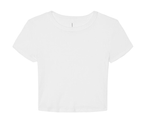 Bella Women`s Micro Rib Baby Tee, Solid White Blend, 2XL bedrucken, Art.-Nr. 024060047