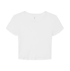 Bella Women`s Micro Rib Baby Tee, Solid White Blend, XL bedrucken, Art.-Nr. 024060046