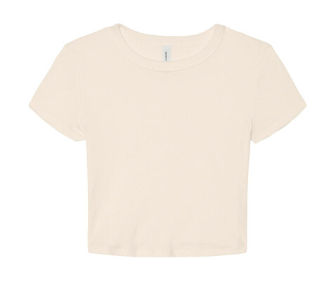 Bella Women`s Micro Rib Baby Tee, Solid Natural Blend, 2XL bedrucken, Art.-Nr. 024060127