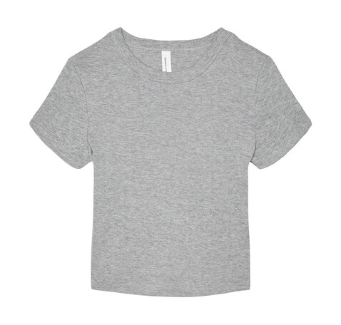 Bella Women`s Micro Rib Baby Tee, Athletic Heather, 2XL bedrucken, Art.-Nr. 024061237